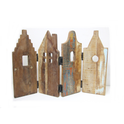 Domek Domki z egzotycznego drewna dekoracja stojąca